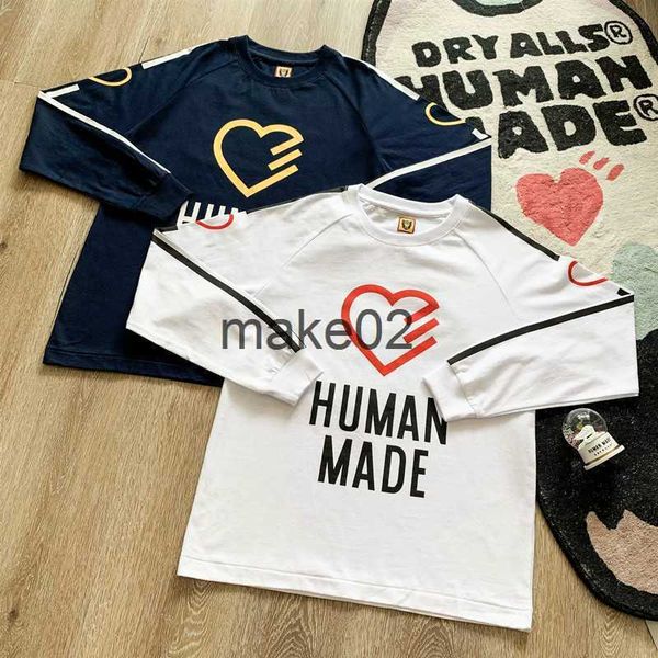 men's plus tees polos good quality 2022ss human made fashion t shirt men 11 girls dont cry women vintage long sleeve tees oversized tsh, Black;brown